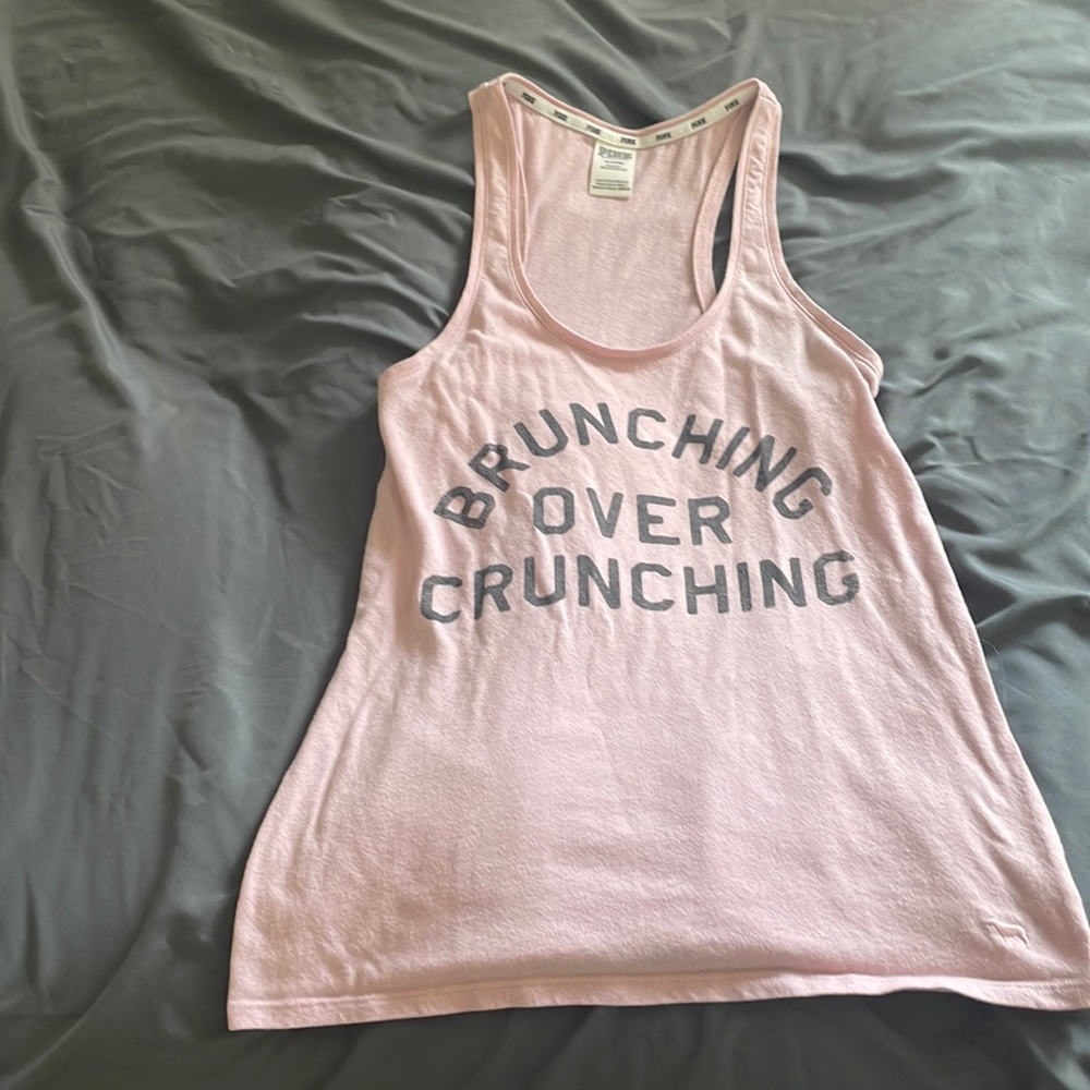 Pink Victoria’s Secret tank top